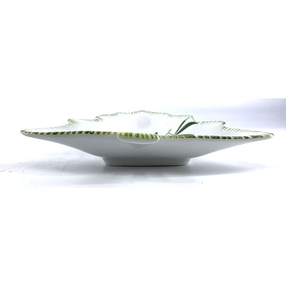 Italy Christmas Tree Shaped Candy Trinket Dish Hand Painted 7.5" - Picture 4 of 7